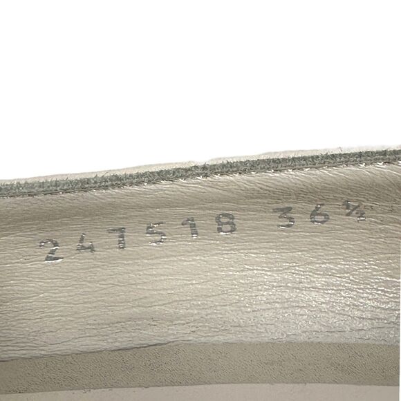 Gucci Peep Toe Horsebit Stiletto Heel Pump Shoes Women 36.5 Beige Leather 247518 - Picture 9 of 10